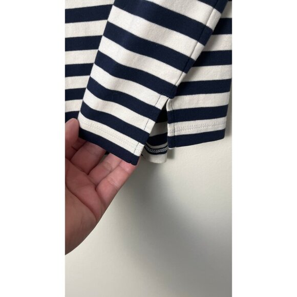 SUNSPEL CROPPED SLOUCH STRIPED BLOUSE - Picture 4 of 7